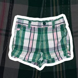 Tommy Hilfiger 12 mos plaid shorts with pockets